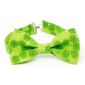 Green Swirls Boys Bow Tie for Baby & Toddlers